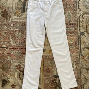Brand New White Madewell Stovepipe Jeans w/ tags